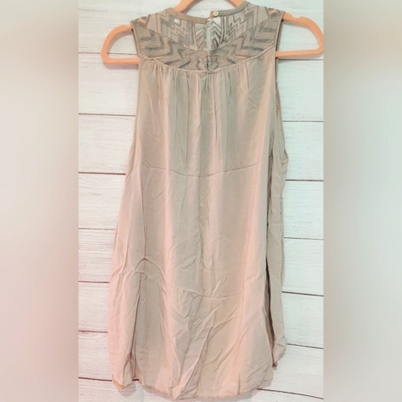 Nwot Wilfred Tank Blouse With Lace And Embroidery 🪡 Detailing Sz M - Picture 9 of 9